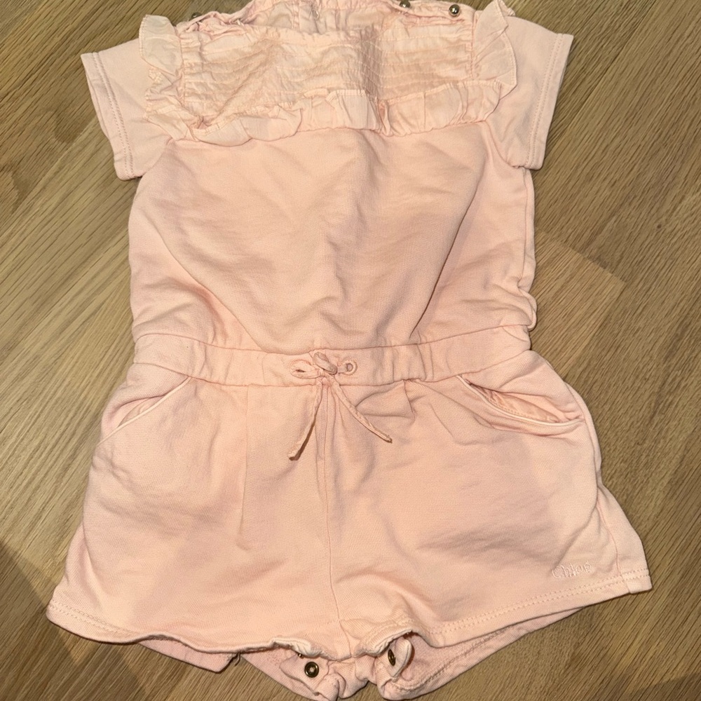 Chloe baby girl short sleeve romper
